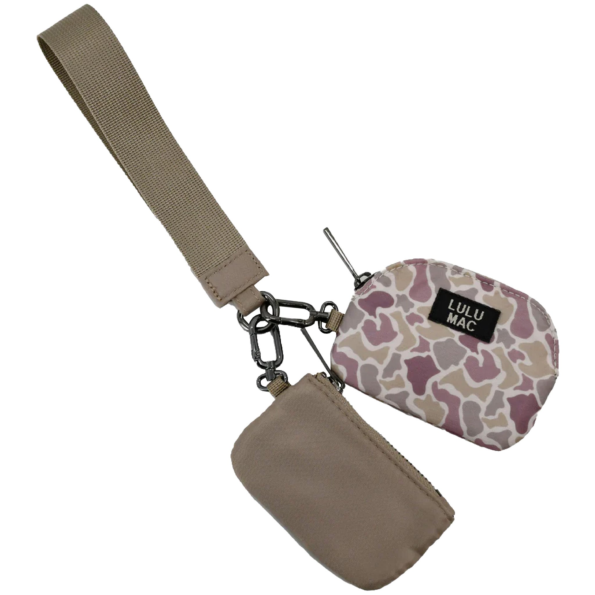 Girlie Girl Originals LuLu Mac Dual Wristlet in Camo and Beige