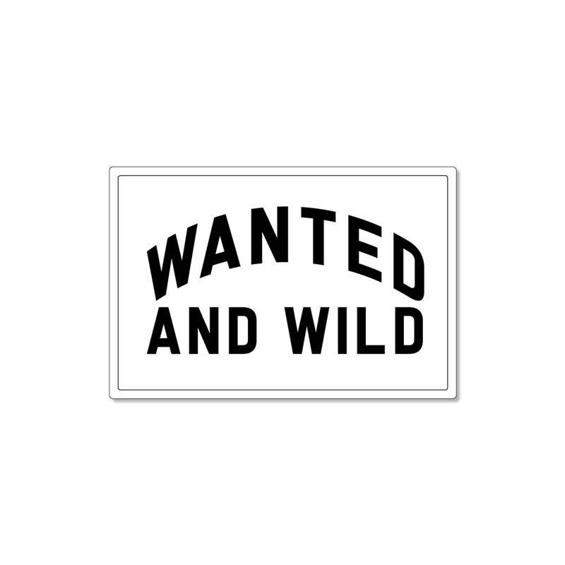 3 Inch Wanted and Wild Decal