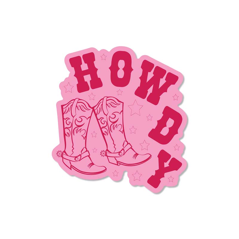 3 Inch Howdy Boots Decal