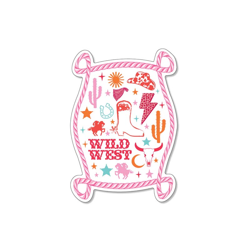 3 Inch Wild West Icons Decal