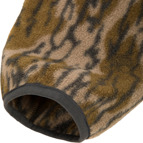 Men's Camp Fleece Quarter Zip Pullover in Moss Camo