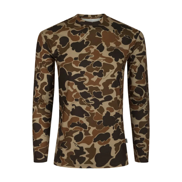 Youth Performance Long Sleeve T-Shirt in Old School Camo