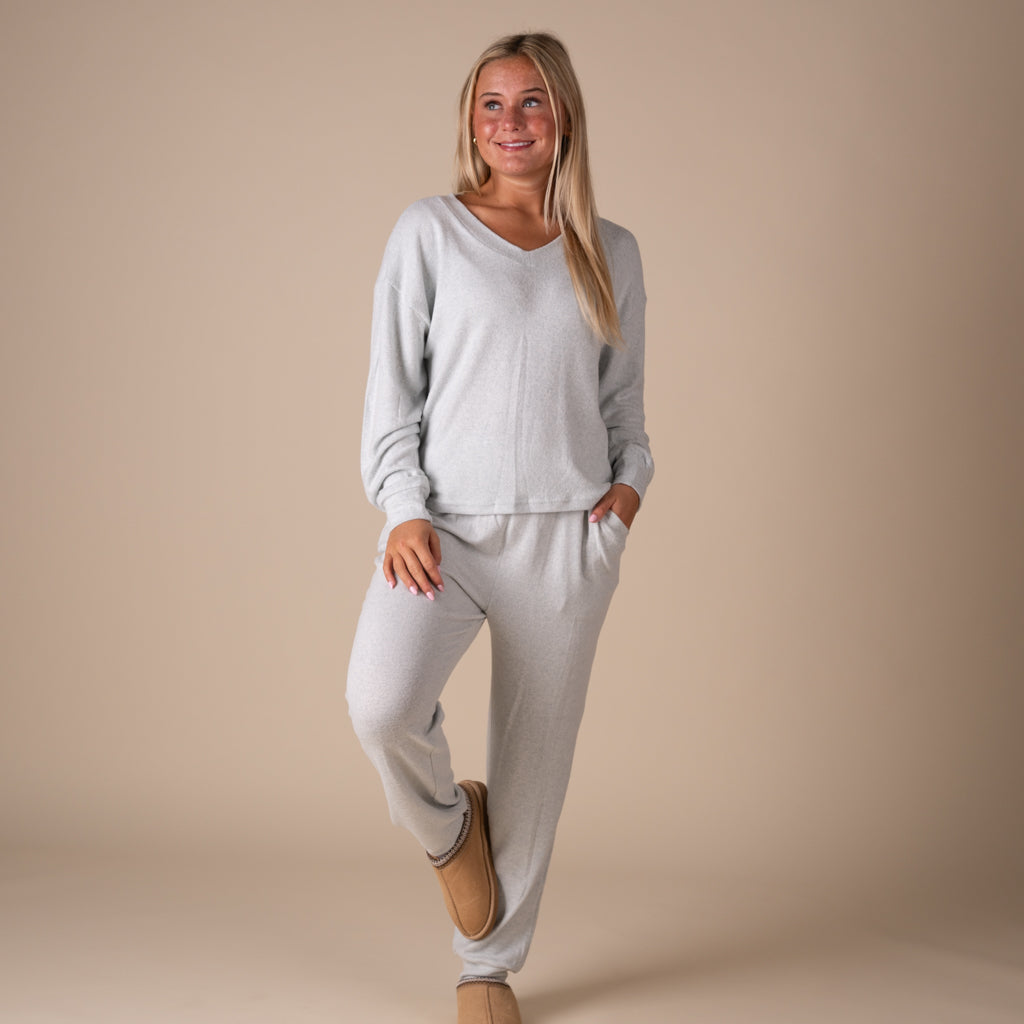 Hacci Lounge Joggers in Heathered Mint