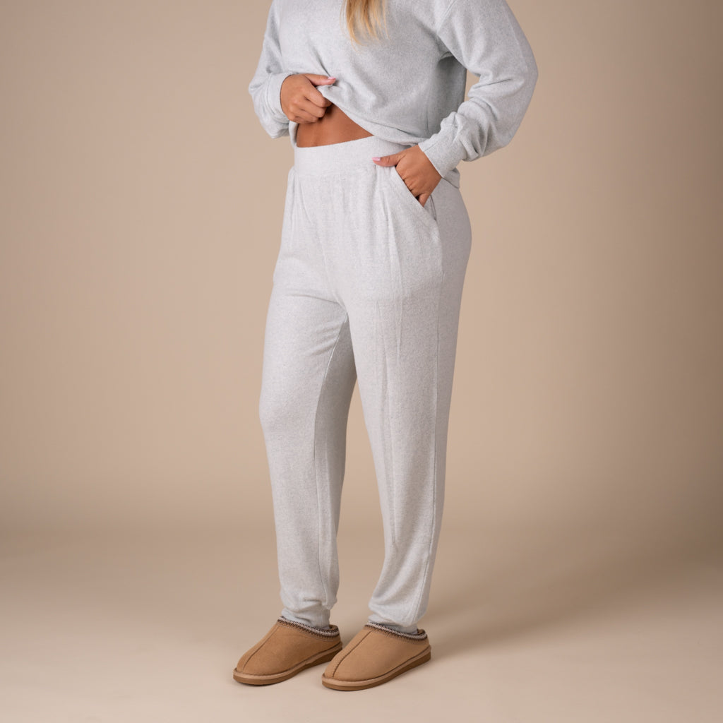 Hacci Lounge Joggers in Heathered Mint