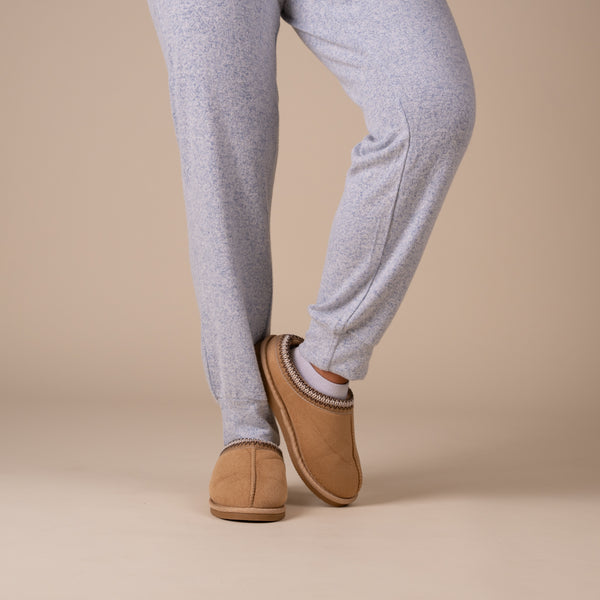 Hacci Lounge Joggers in Heathered Blue