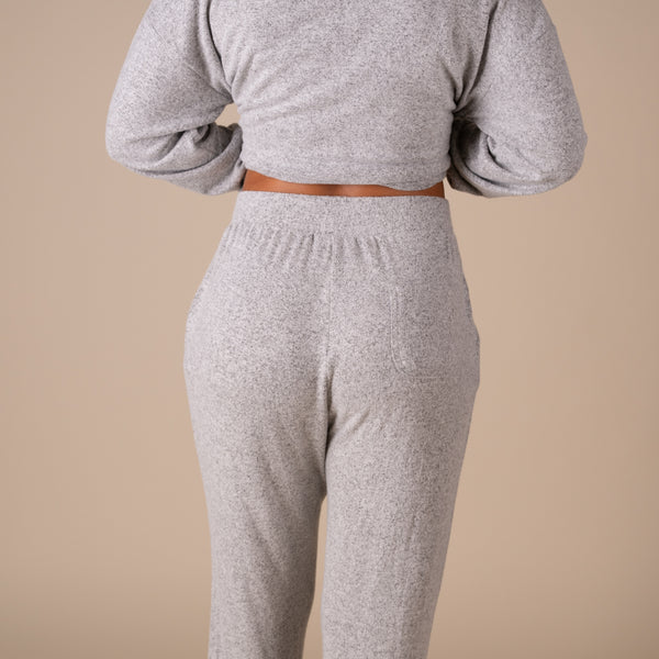 Hacci Lounge Joggers in Heathered Grey