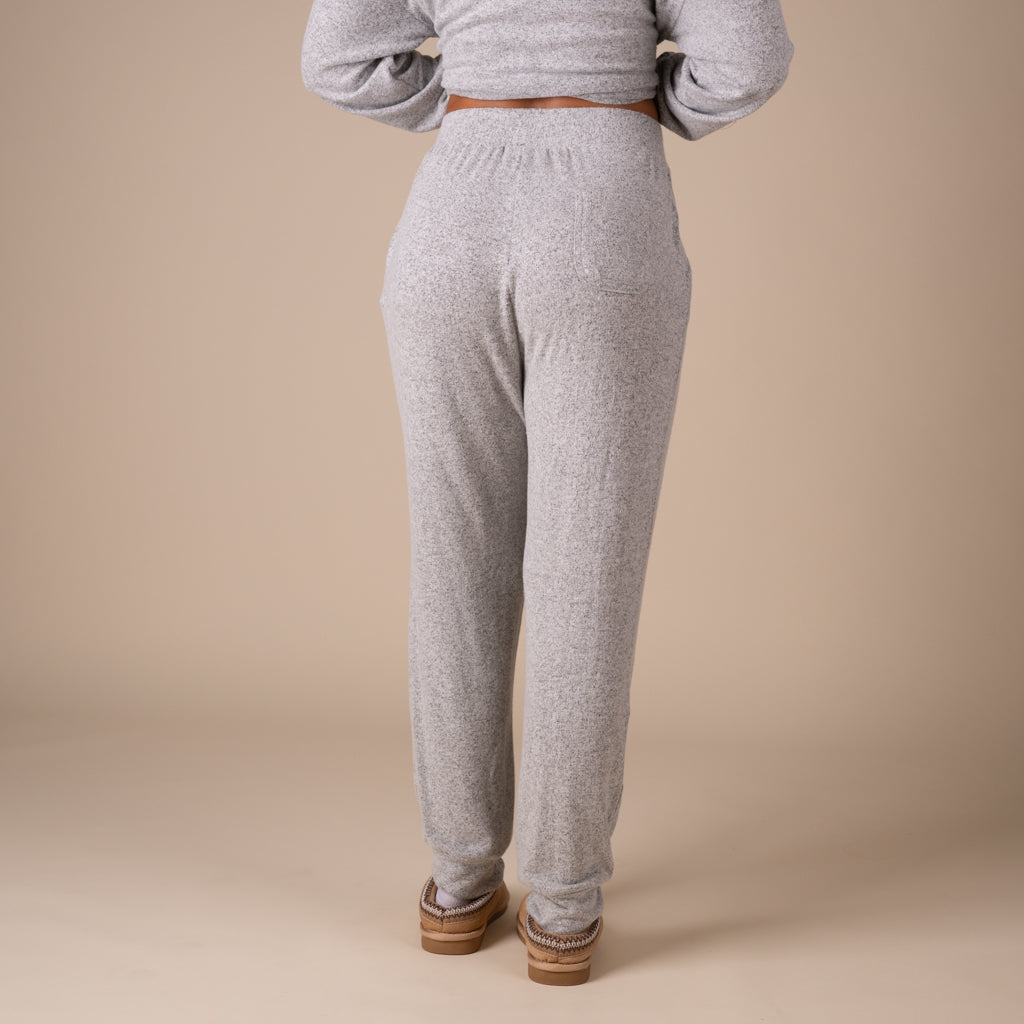 Hacci Lounge Joggers in Heathered Grey