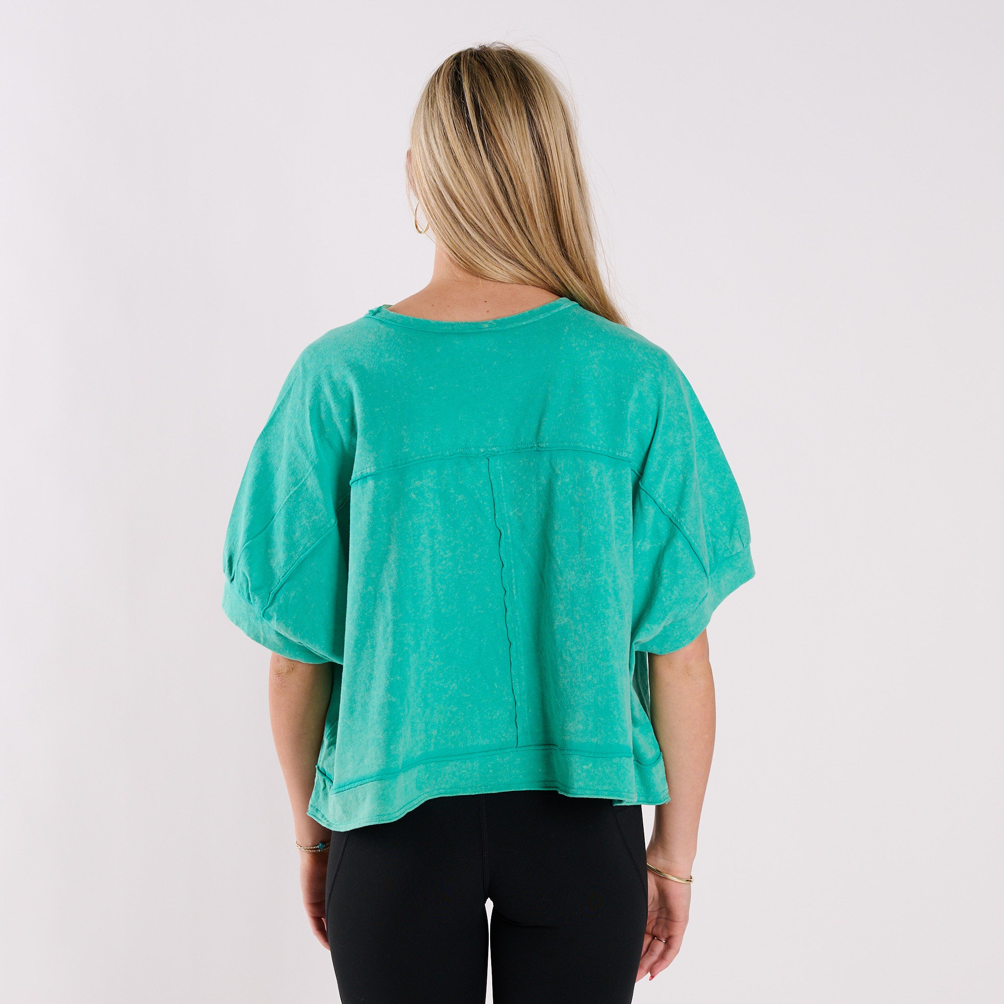 Oversized Boxy Pocket Cropped Shirt