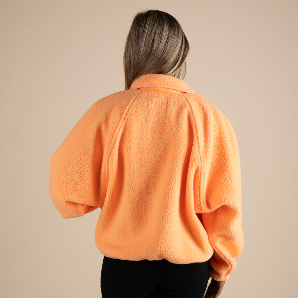 FP Movement Hit The Slopes Fleece Jacket in Neon Clementine