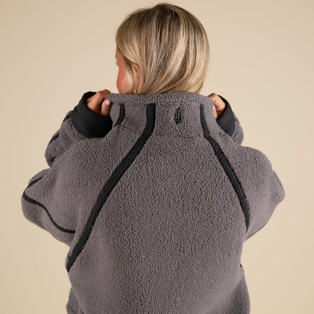 FP Movement Mountain High Half Zip Pullover in Gunmetal