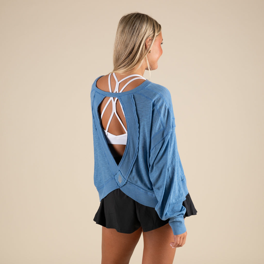 FP Movement Long Sleeve My Time Tee in Light Cobalt