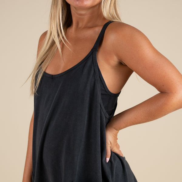 FP Movement Hot Shot Mini Dress in Black