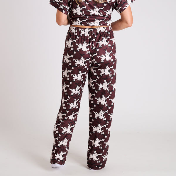 Cow Print Pajama Set