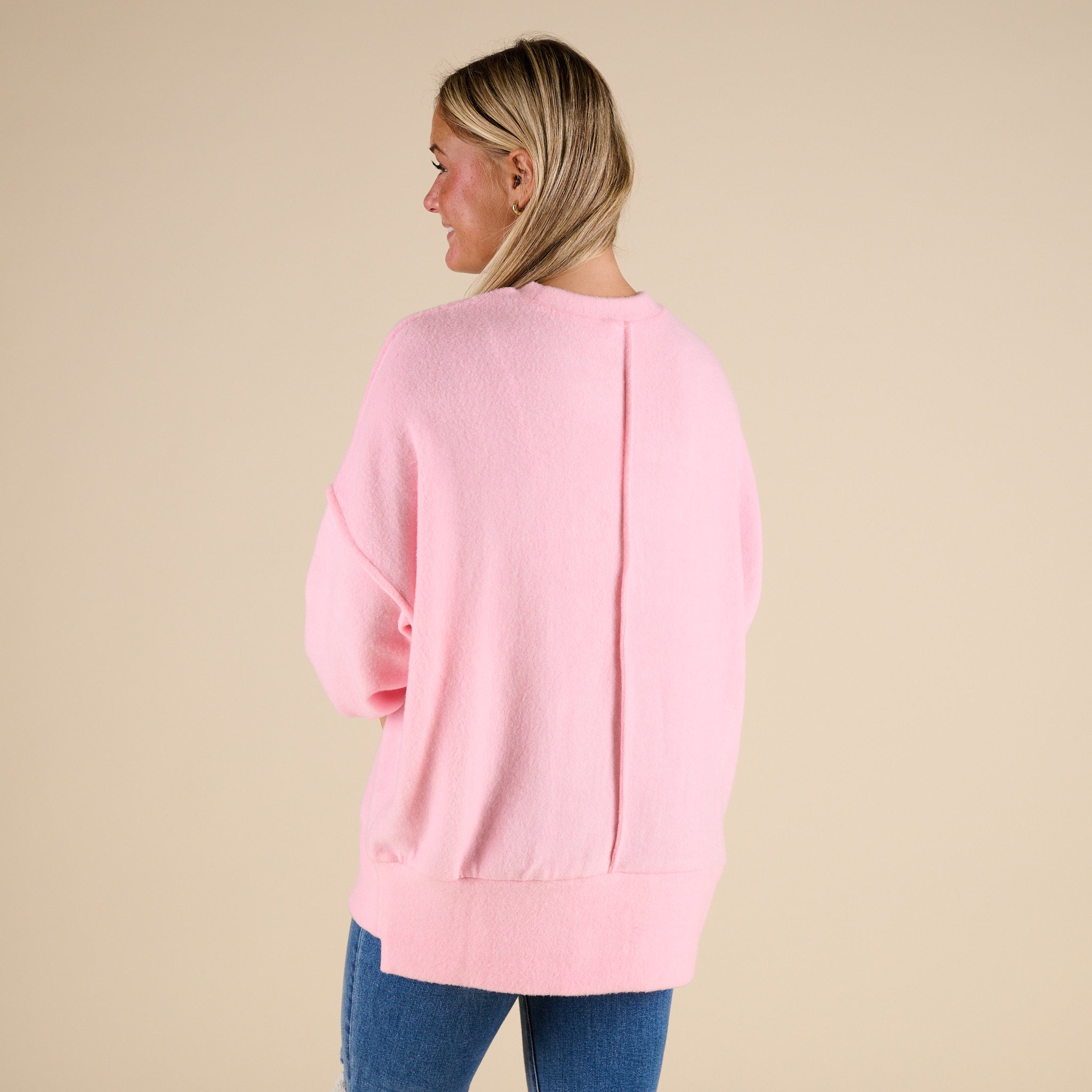 Hacci Oversized One Pocket Sweater