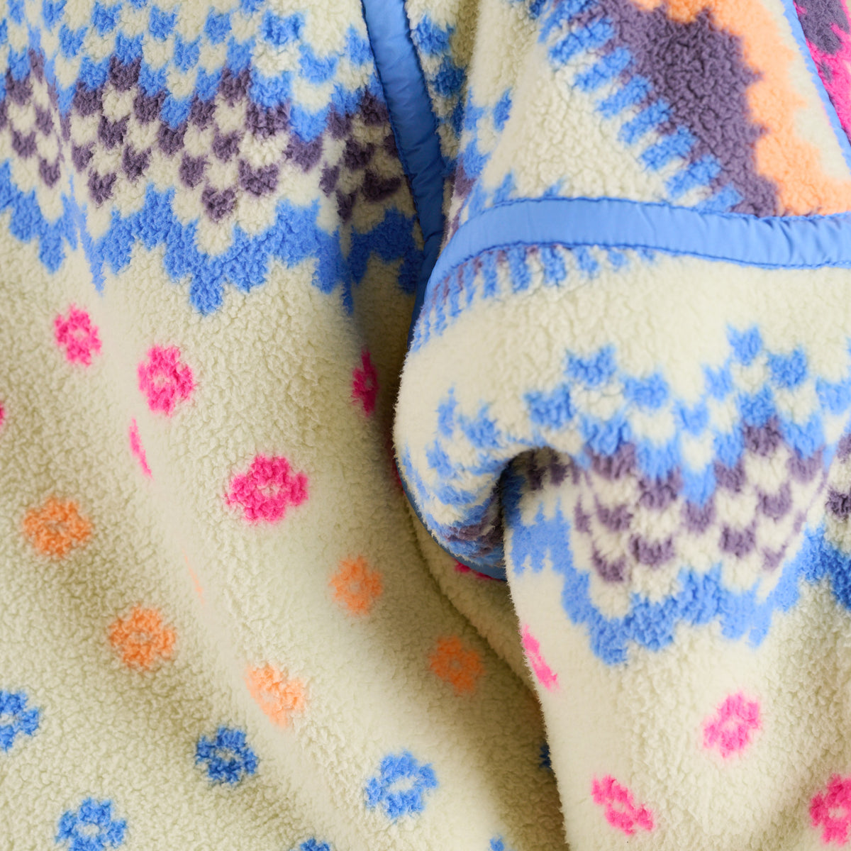 FP Movement Printed Mountain High Half Zip Pullover in Isle Spring