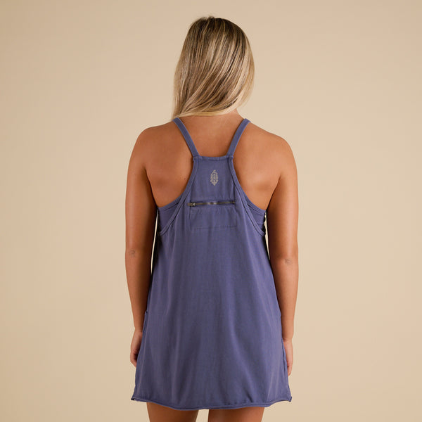 FP Movement Hot Shot Mini Dress in Indigo