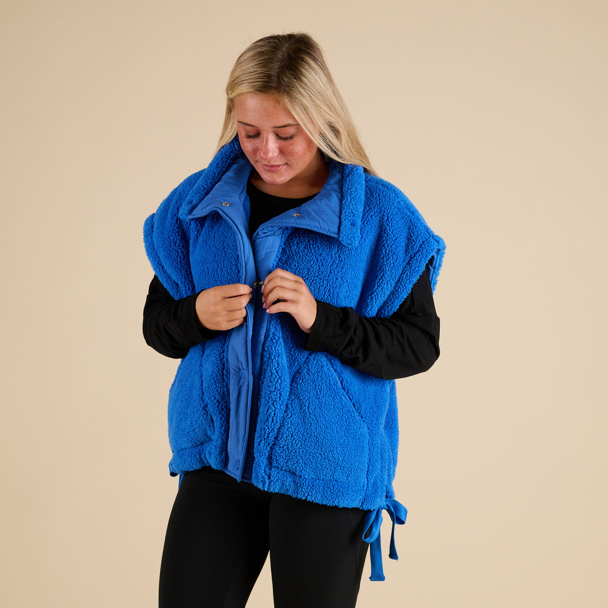 FP Movement Scout It Out Fleece Vest in Light Cobalt