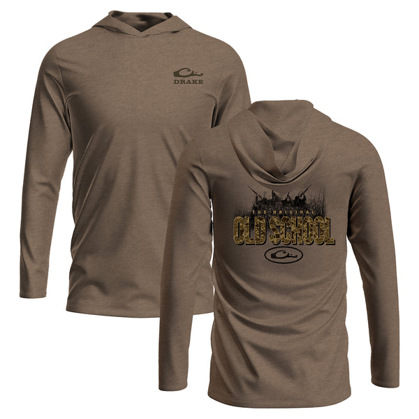 Old School Long Sleeve Hooded T-Shirt