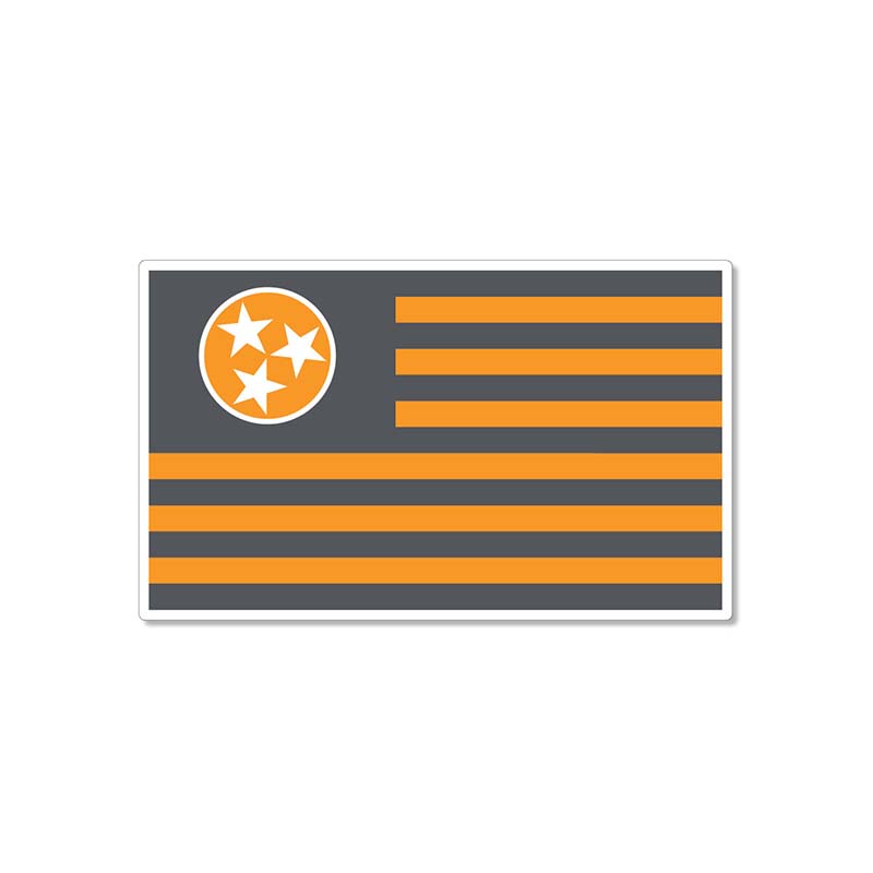 3 Inch Tennessee Flag Decal
