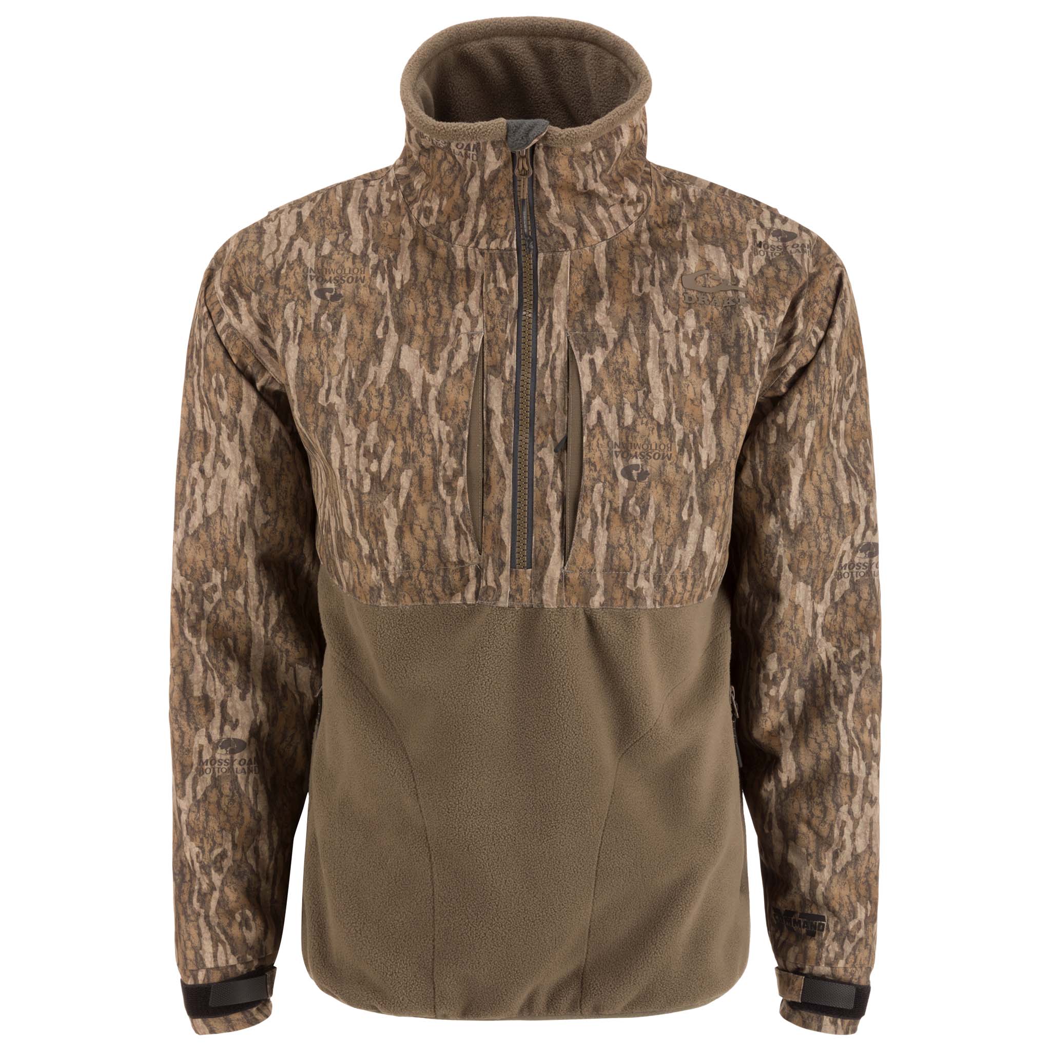 Drake Waterfowl CommandXT Eqwader Half Zip Pullover in Bottomland