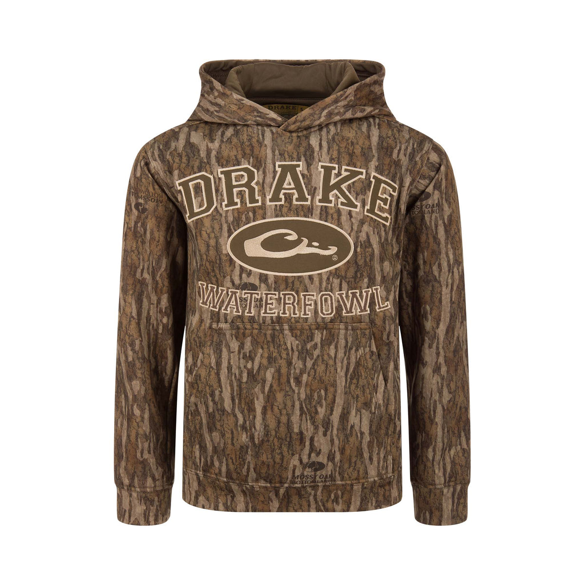 Drake Waterfowl Youth Performance Hoodie in Bottomland