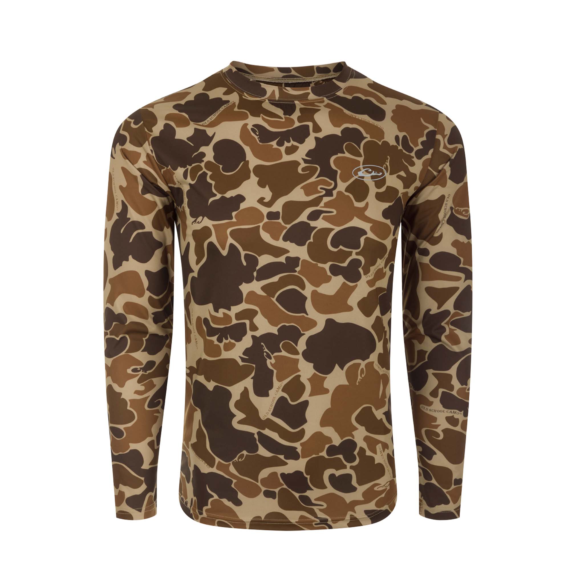 Youth Performance Long Sleeve T-Shirt Old School Camo