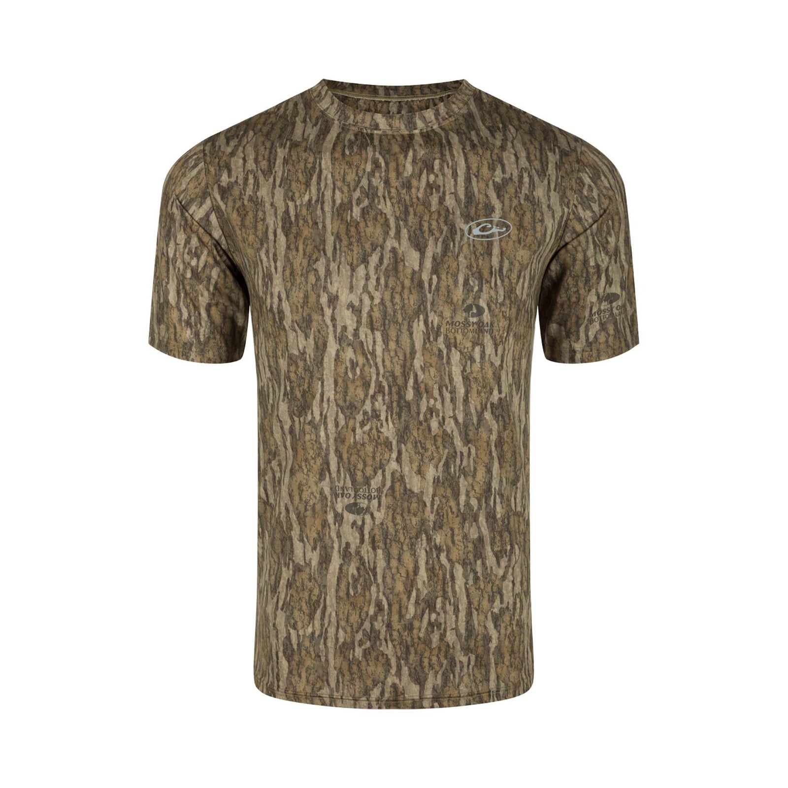 Drake Waterfowl Youth Performance Short Sleeve T-Shirt in Bottomland Camo