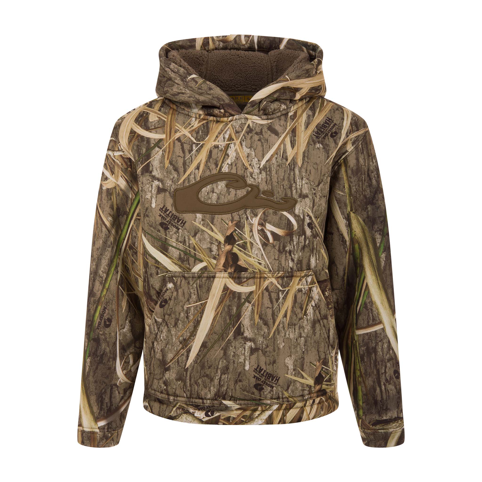 Youth Silencer Hoodie Mossy Oak Shadow Grass Habitat