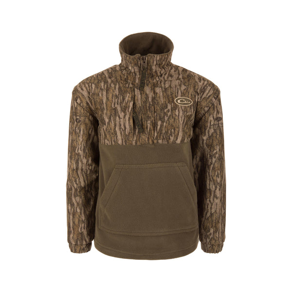 Youth Eqwader Quarter Zip Pullover in Bottomland Camo