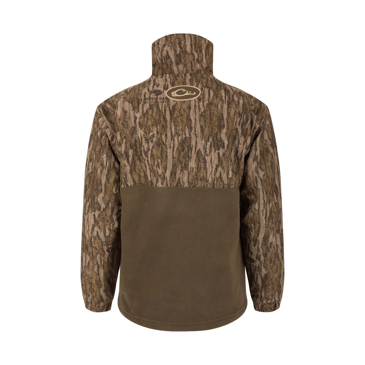 Drake Youth Eqwader 1/4 Zip Jacket in Bottomland Camo