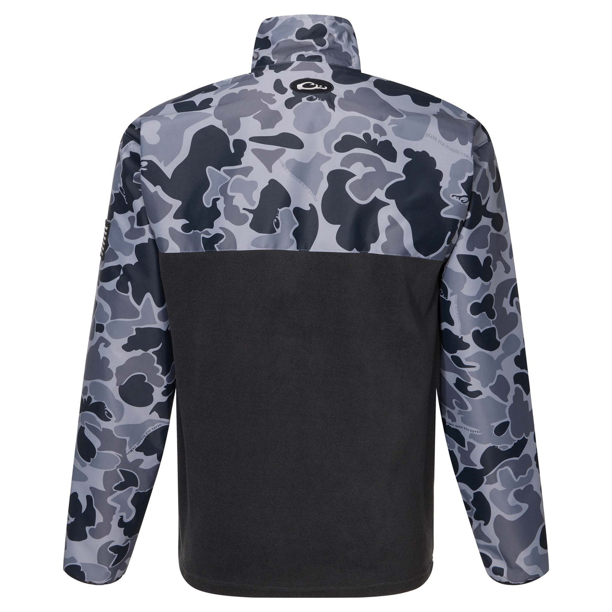 Drake Waterfowl Men's Sherpa Refuge Eqwader™ 1/4 Zip in Black Camo