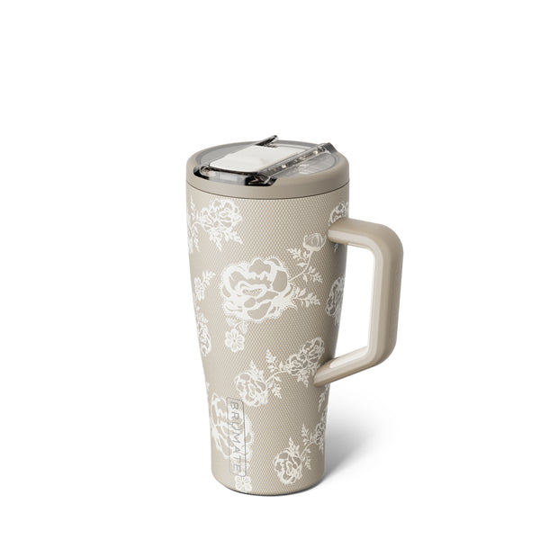 30oz Era Flip Handled Tumbler in Cream Lace