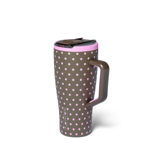 30oz Era Flip Handled Tumbler in Mocha Dot