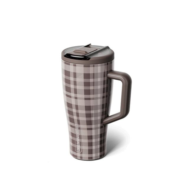 30oz Era Flip Handled Tumbler in Pecan Plaid