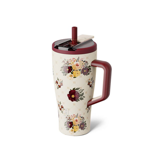 30oz Era Flip Handled Tumbler in Quilted Floral