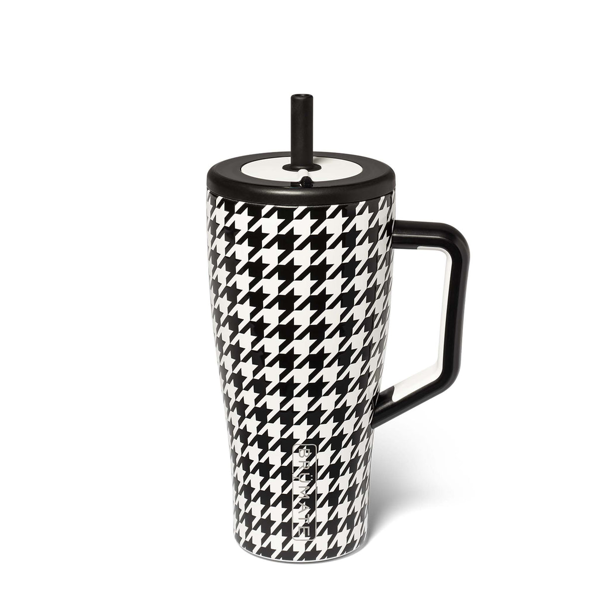 Brumate 30oz Era Handled Tumbler in Houndstooth