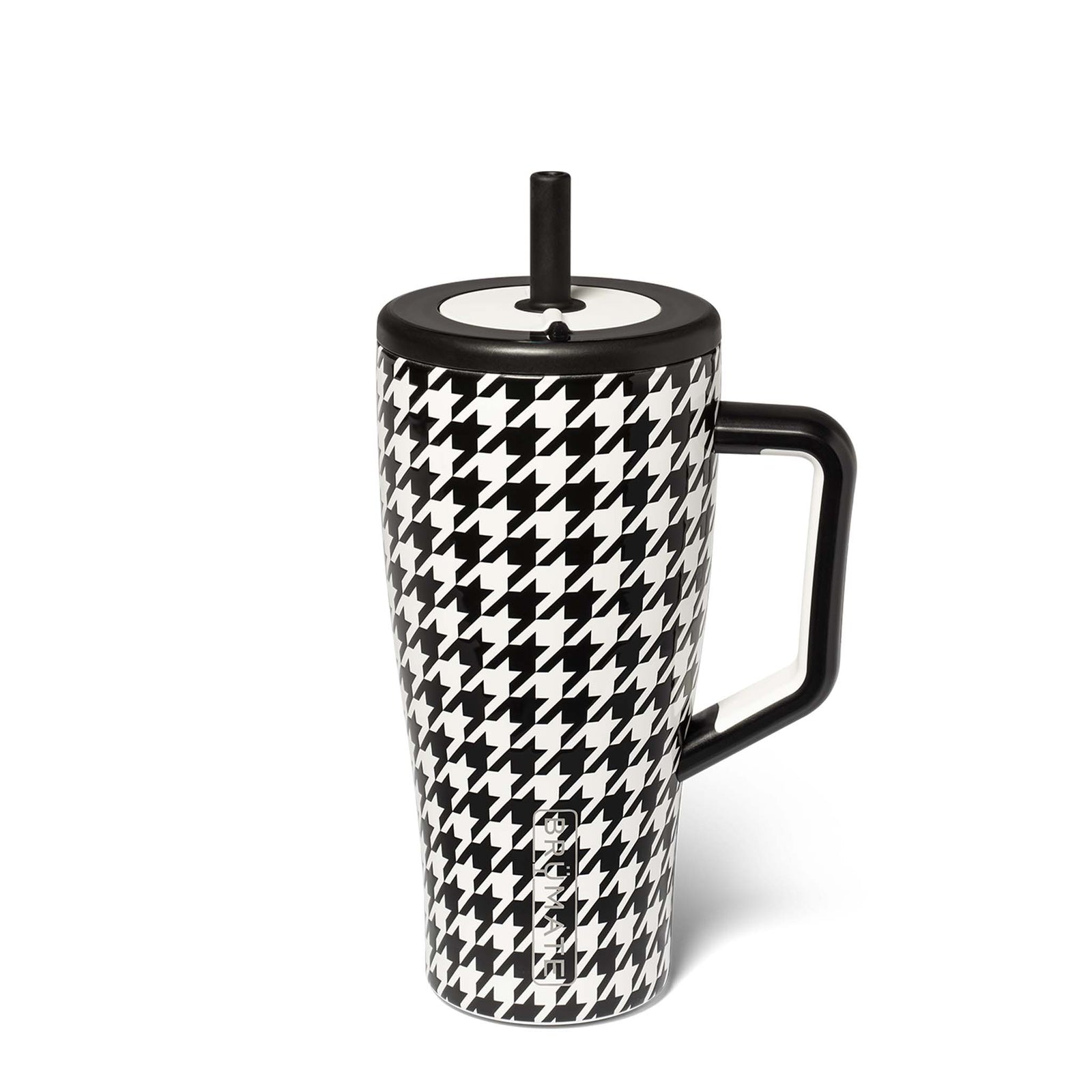 Brumate 30oz Era Handled Tumbler in Houndstooth