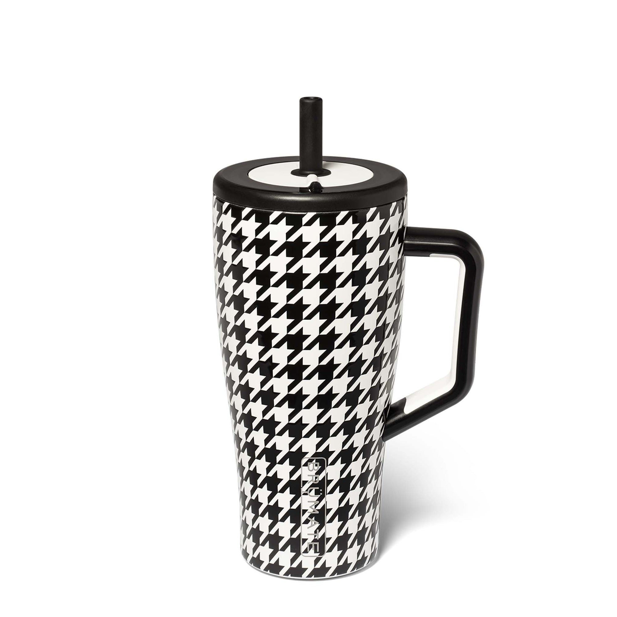 Brumate 30oz Era Handled Tumbler in Houndstooth