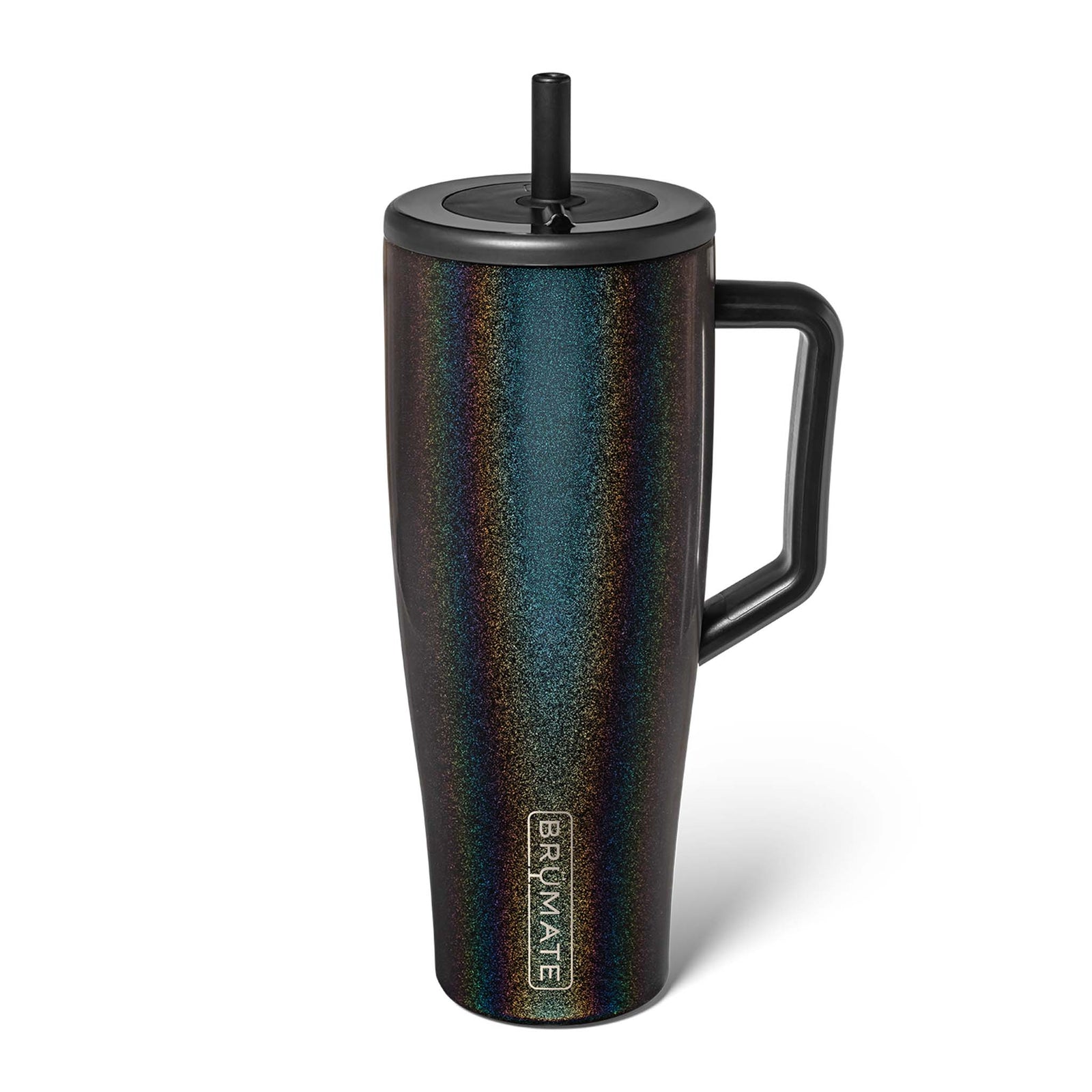 Brumate 40oz Era Handled Tumbler in Glitter Charcoal