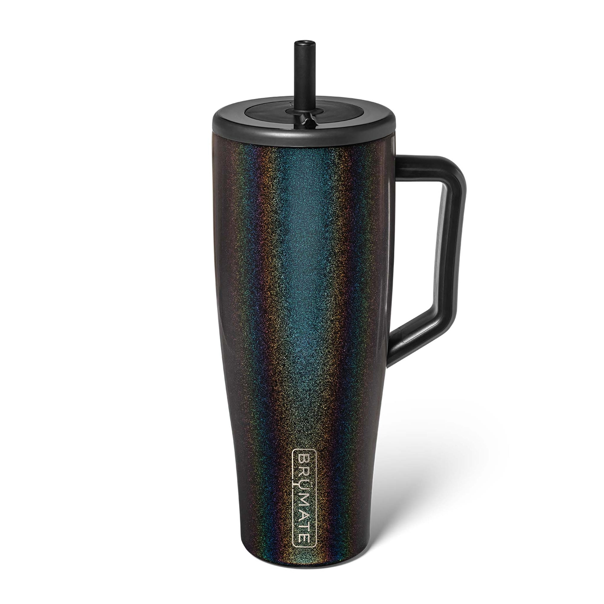 Brumate 40oz Era Handled Tumbler in Glitter Charcoal