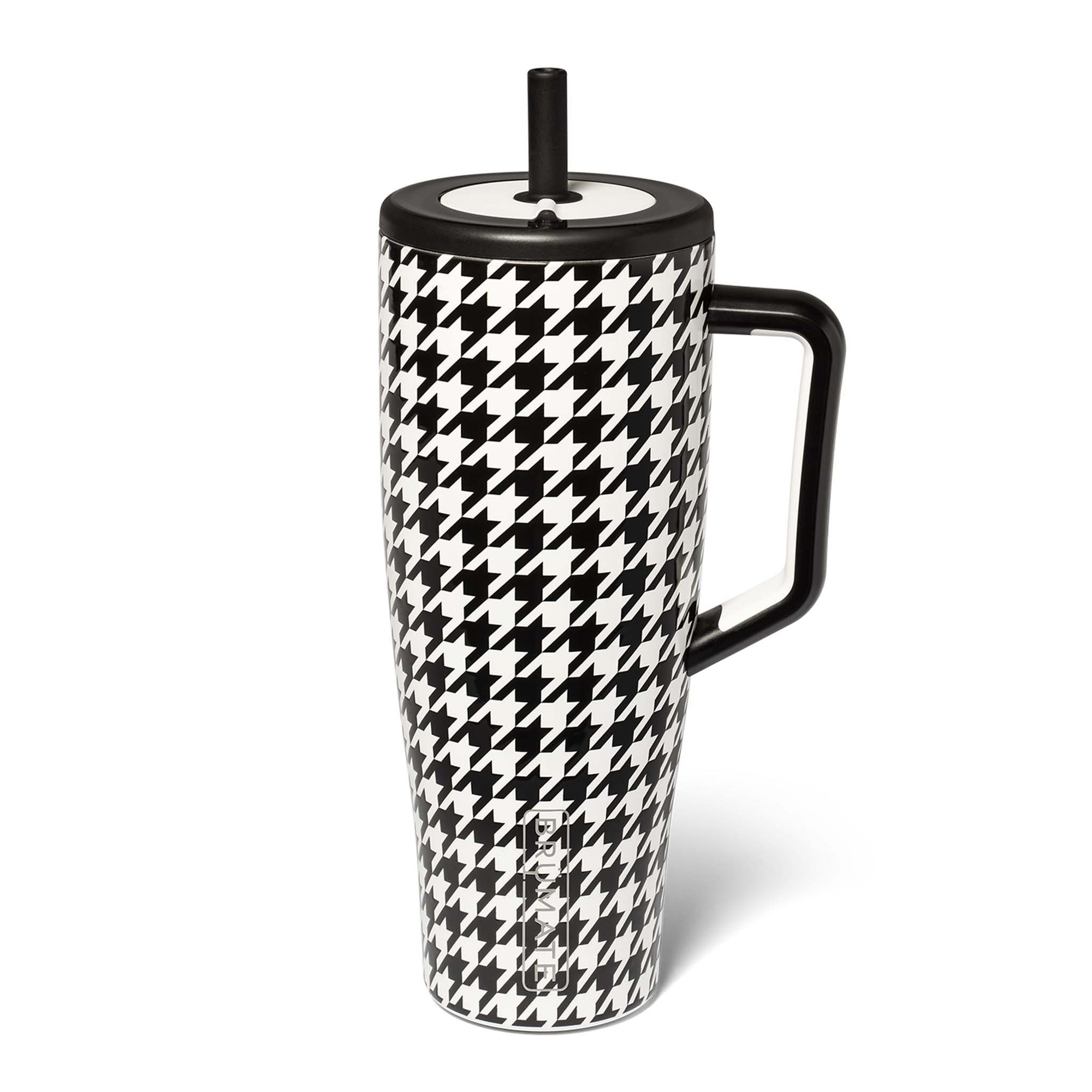 Brumate 40oz Era Handled Tumbler in Houndstooth