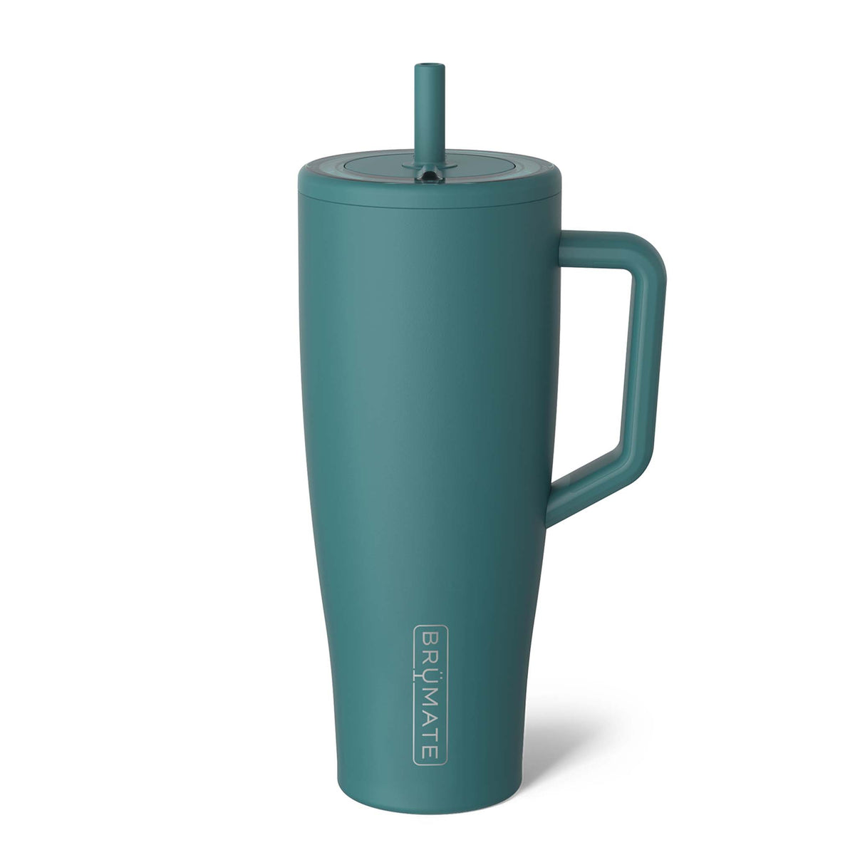 Brumate 40oz Era Handled Tumbler in Juniper green