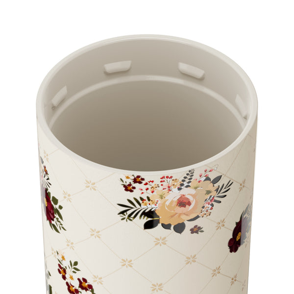 18oz Strova Ceramic-Lined Travel Tumbler in Quilted Floral
