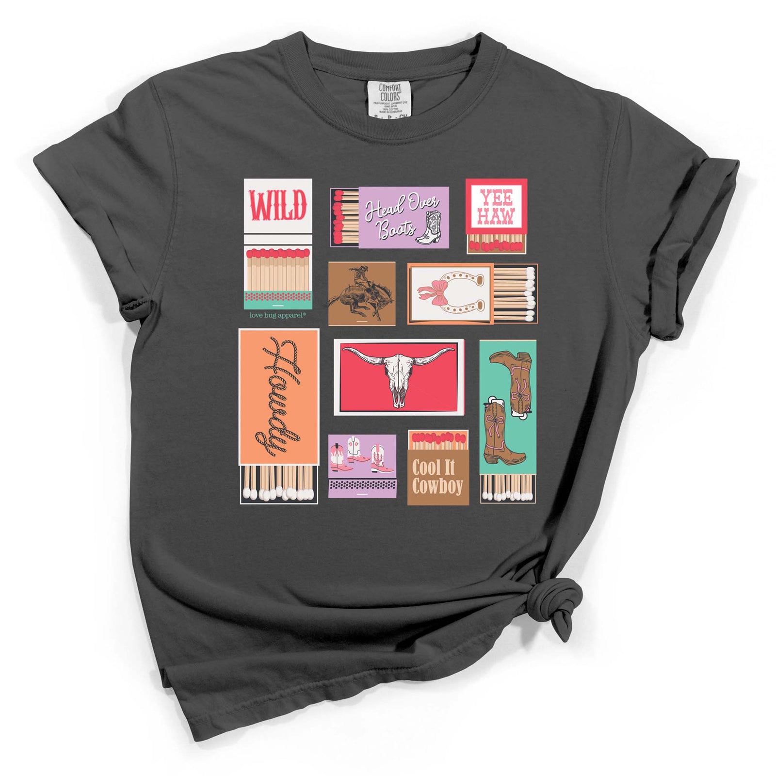 Cowboy Match Boxes Short Sleeve T-Shirt