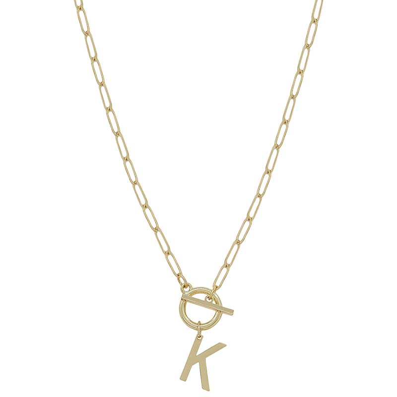 CHUNKY DIAMANTÉ INITIAL LUXE NECKLACE – Speak My Style