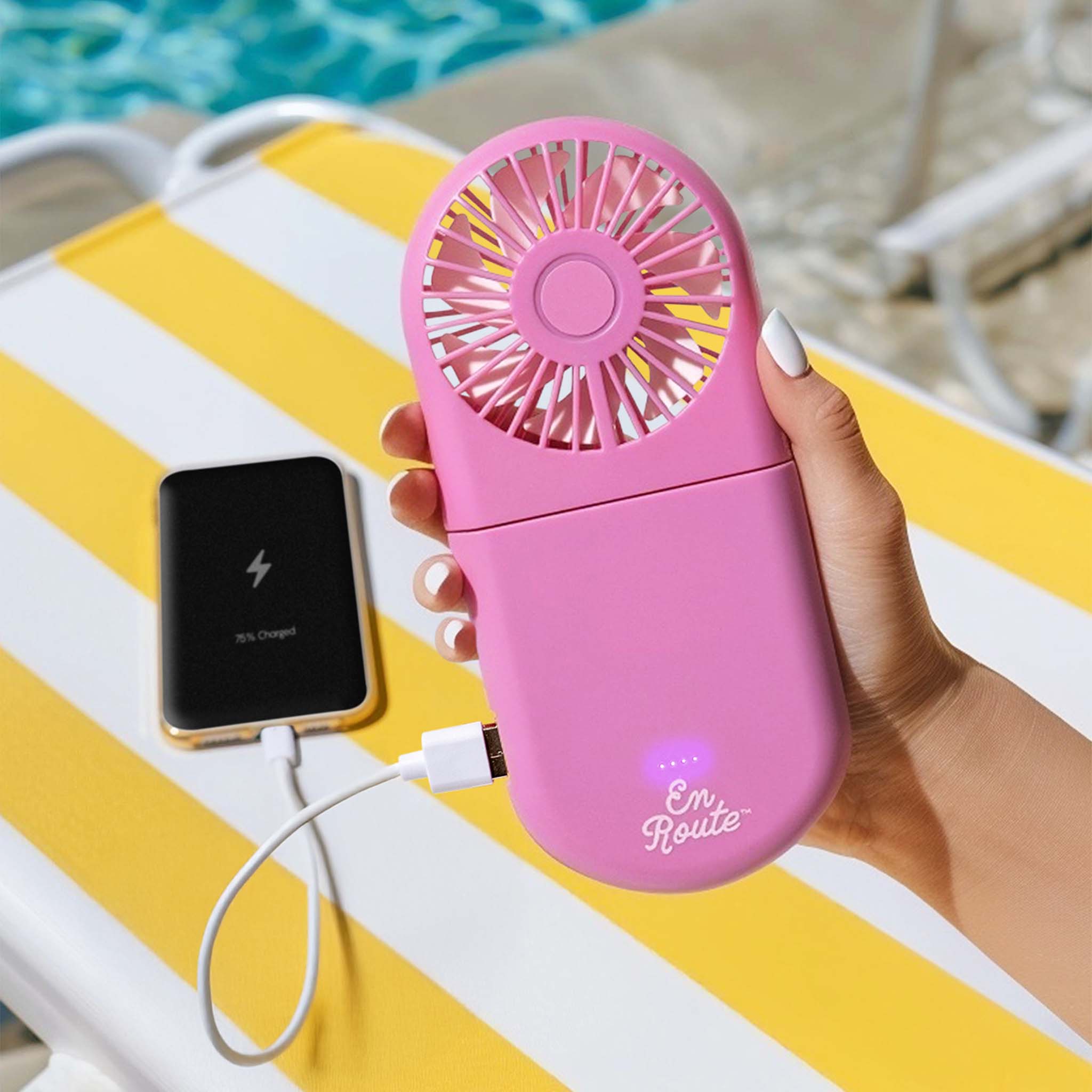 Breeze Bank 2-in-1 Power Bank Fan - Assorted