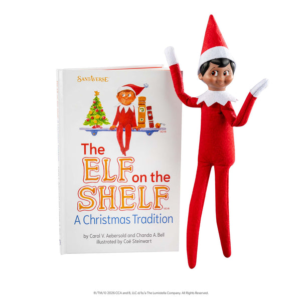 The Elf on the Shelf® A Christmas Tradition Book Set with Boy with Brown Eyes