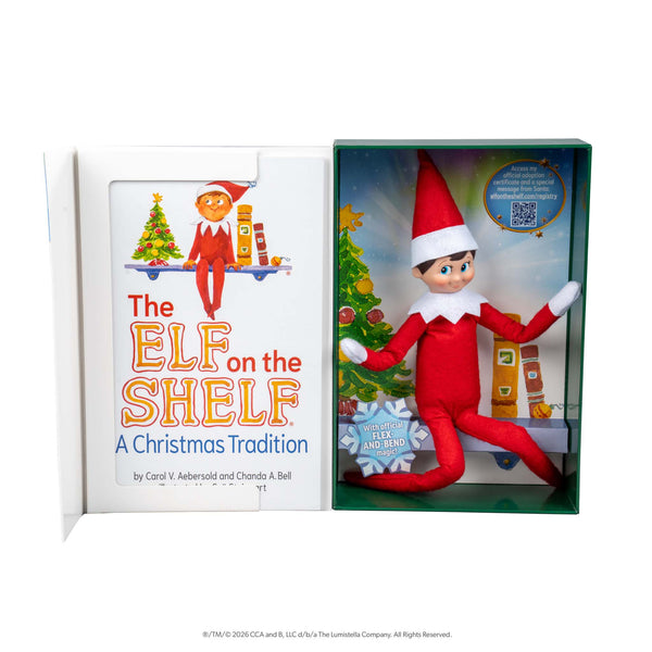 The Elf on the Shelf® A Christmas Tradition Book Set with Boy with Blue Eyes Elf