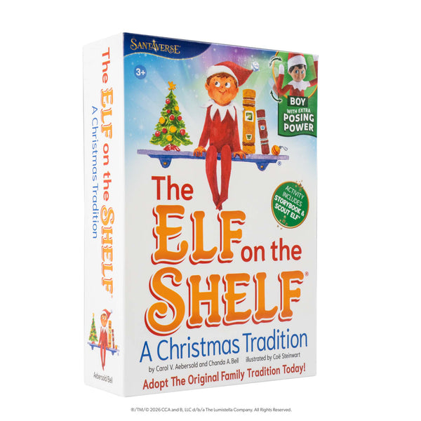 The Elf on the Shelf® A Christmas Tradition Book Set with Boy with Blue Eyes Elf