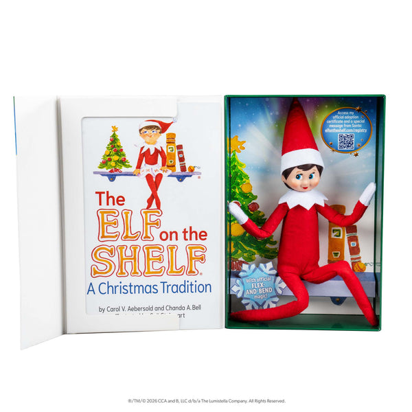 The Elf on the Shelf® A Christmas Tradition Book Set with Girl with Blue Eyes Elf